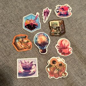 Colorful Abstract Sticker Set